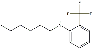 N-hexyl-2-(trifluoromethyl)aniline 结构式