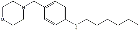 N-hexyl-4-(morpholin-4-ylmethyl)aniline 结构式