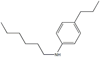 N-hexyl-4-propylaniline 结构式