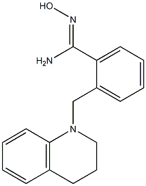 N'-hydroxy-2-(1,2,3,4-tetrahydroquinolin-1-ylmethyl)benzene-1-carboximidamide 结构式