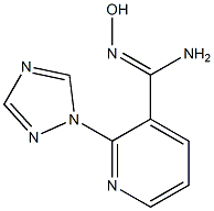 N'-hydroxy-2-(1H-1,2,4-triazol-1-yl)pyridine-3-carboximidamide 结构式