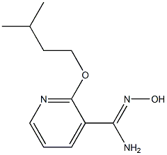 N'-hydroxy-2-(3-methylbutoxy)pyridine-3-carboximidamide 结构式