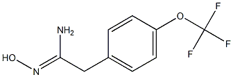 N'-hydroxy-2-[4-(trifluoromethoxy)phenyl]ethanimidamide 结构式