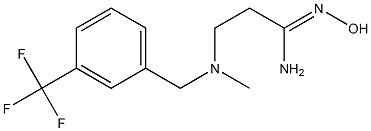 N'-hydroxy-3-[methyl({[3-(trifluoromethyl)phenyl]methyl})amino]propanimidamide 结构式