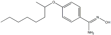 N'-hydroxy-4-(octan-2-yloxy)benzene-1-carboximidamide 结构式