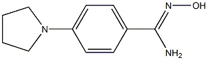 N'-hydroxy-4-(pyrrolidin-1-yl)benzene-1-carboximidamide 结构式