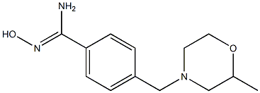 N'-hydroxy-4-[(2-methylmorpholin-4-yl)methyl]benzenecarboximidamide 结构式