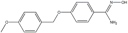 N'-hydroxy-4-[(4-methoxybenzyl)oxy]benzenecarboximidamide 结构式