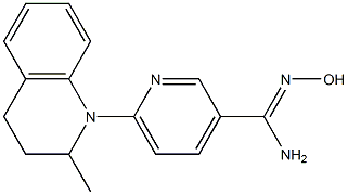 N'-hydroxy-6-(2-methyl-3,4-dihydroquinolin-1(2H)-yl)pyridine-3-carboximidamide 结构式