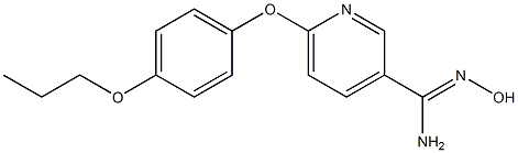 N'-hydroxy-6-(4-propoxyphenoxy)pyridine-3-carboximidamide 结构式