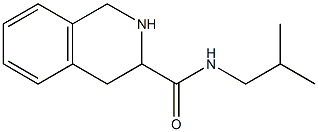 N-isobutyl-1,2,3,4-tetrahydroisoquinoline-3-carboxamide 结构式