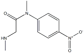 N-methyl-2-(methylamino)-N-(4-nitrophenyl)acetamide 结构式