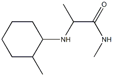 N-methyl-2-[(2-methylcyclohexyl)amino]propanamide 结构式