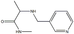 N-methyl-2-[(pyridin-3-ylmethyl)amino]propanamide 结构式