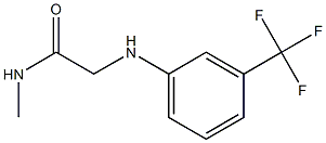 N-methyl-2-{[3-(trifluoromethyl)phenyl]amino}acetamide 结构式