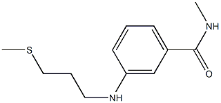 N-methyl-3-{[3-(methylsulfanyl)propyl]amino}benzamide 结构式