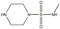 N-methylpiperazine-1-sulfonamide 结构式