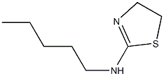 N-pentyl-4,5-dihydro-1,3-thiazol-2-amine 结构式