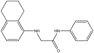 N-phenyl-2-(5,6,7,8-tetrahydronaphthalen-1-ylamino)acetamide 结构式