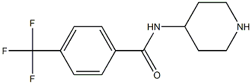 N-piperidin-4-yl-4-(trifluoromethyl)benzamide 结构式