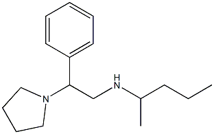 pentan-2-yl[2-phenyl-2-(pyrrolidin-1-yl)ethyl]amine 结构式