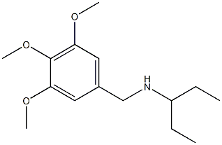 pentan-3-yl[(3,4,5-trimethoxyphenyl)methyl]amine 结构式