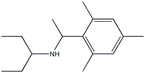 pentan-3-yl[1-(2,4,6-trimethylphenyl)ethyl]amine 结构式