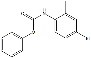 phenyl N-(4-bromo-2-methylphenyl)carbamate 结构式