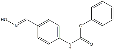 phenyl N-{4-[1-(hydroxyimino)ethyl]phenyl}carbamate 结构式