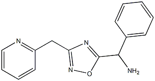 phenyl[3-(pyridin-2-ylmethyl)-1,2,4-oxadiazol-5-yl]methanamine 结构式