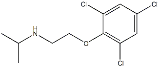 propan-2-yl[2-(2,4,6-trichlorophenoxy)ethyl]amine 结构式