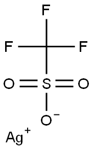 silver(1+) ion trifluoromethanesulfonate 结构式