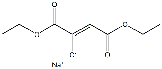 sodium 1,4-diethoxy-1,4-dioxobut-2-en-2-olate 结构式
