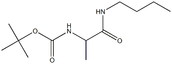 tert-butyl 2-(butylamino)-1-methyl-2-oxoethylcarbamate 结构式