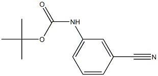 tert-butyl 3-cyanophenylcarbamate 结构式