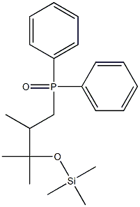 [3-(Diphenyl-phosphinoyl)-1,1,2-trimethyl-propoxy]-trimethyl-silane 结构式