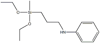 N-(3-Methyldiethoxysilylpropyl)aniline 结构式