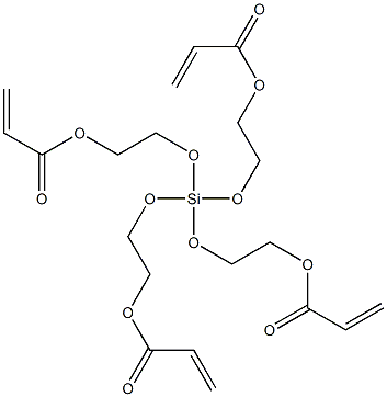 Tetra(acryloxy-ethoxy)silane 结构式