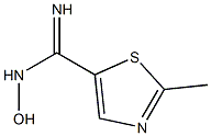 5-Thiazolecarboximidamide,  N-hydroxy-2-methyl- 结构式