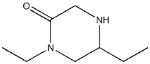 2-Piperazinone,  1,5-diethyl- 结构式