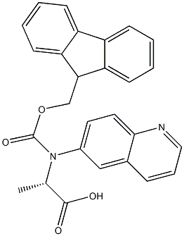 Fmoc-D-6-quinolylalanine 结构式