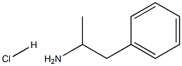 1-Methyl-2-phenyl-ethylamine hydrochloride 结构式
