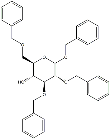 Benzyl 2,3,6-Tri-O-benzyl--D-glucopyranoside 结构式