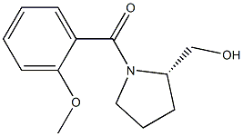 (S)-(2-(hydroxymethyl)pyrrolidin-1-yl)(2-methoxyphenyl)methanone 结构式