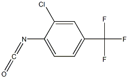 2-chloro-1-isocyanato-4-(trifluoromethyl)benzene 结构式