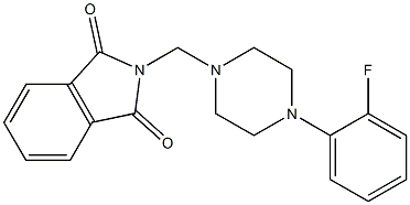 2-{[4-(2-fluorophenyl)-1-piperazinyl]methyl}-1H-isoindole-1,3(2H)-dione 结构式