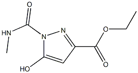 ethyl 5-hydroxy-1-[(methylamino)carbonyl]-1H-pyrazole-3-carboxylate 结构式