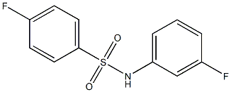4-fluoro-N-(3-fluorophenyl)benzenesulfonamide 结构式