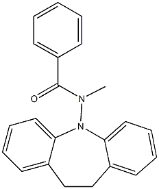 N-(10,11-dihydro-5H-dibenzo[b,f]azepin-5-yl)-N-methylbenzamide 结构式