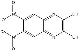 6,7-dinitro-2,3-quinoxalinediol 结构式